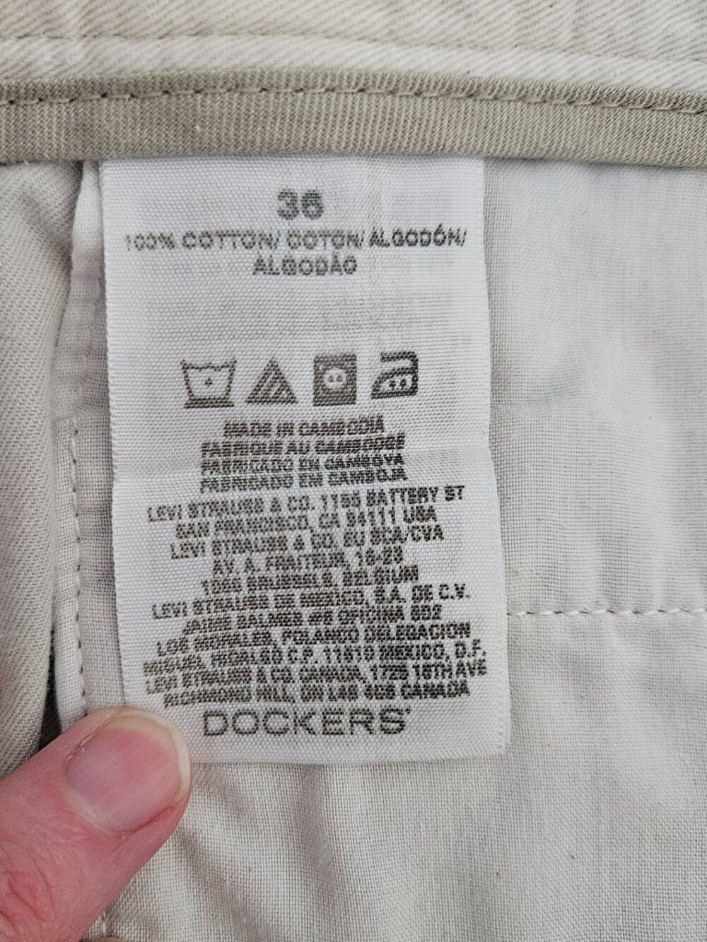 Dockers Classic Khaki Casual Chino 34 Shorts - Picture 6 of 6